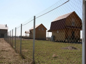 Забор из сетки рабицы в натяг с протяжкой арматуры 150 метров фото в Новороссийске