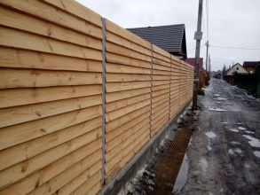 Деревянный забор елочка 150 метров фото в Новороссийске