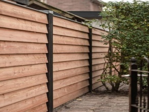 Деревянный забор елочка 10 метров фото недорого