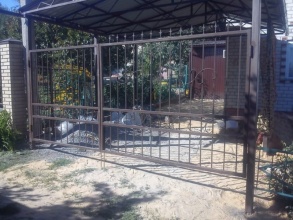 Решетчатые ворота распашные - пример 12 фото в Новороссийске