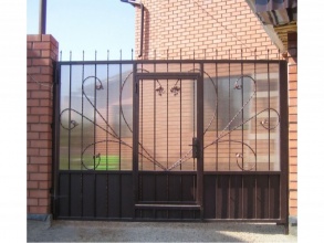 Кованые заборы с поликарбонатом 80 метров фото в Новороссийске