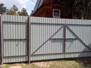 Забор с воротами и калиткой 100 метров фото в Новороссийске