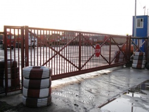 Решетчатые ворота откатные - пример 12 фото в Новороссийске